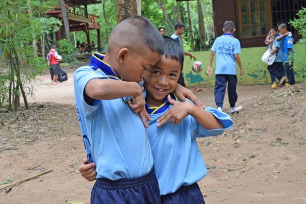 タイ子供の村学園孤児院の男の子