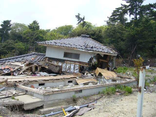 海岸近くにあった家