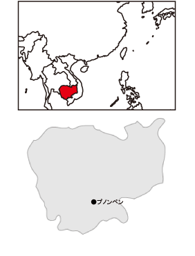 カンボジアの地図